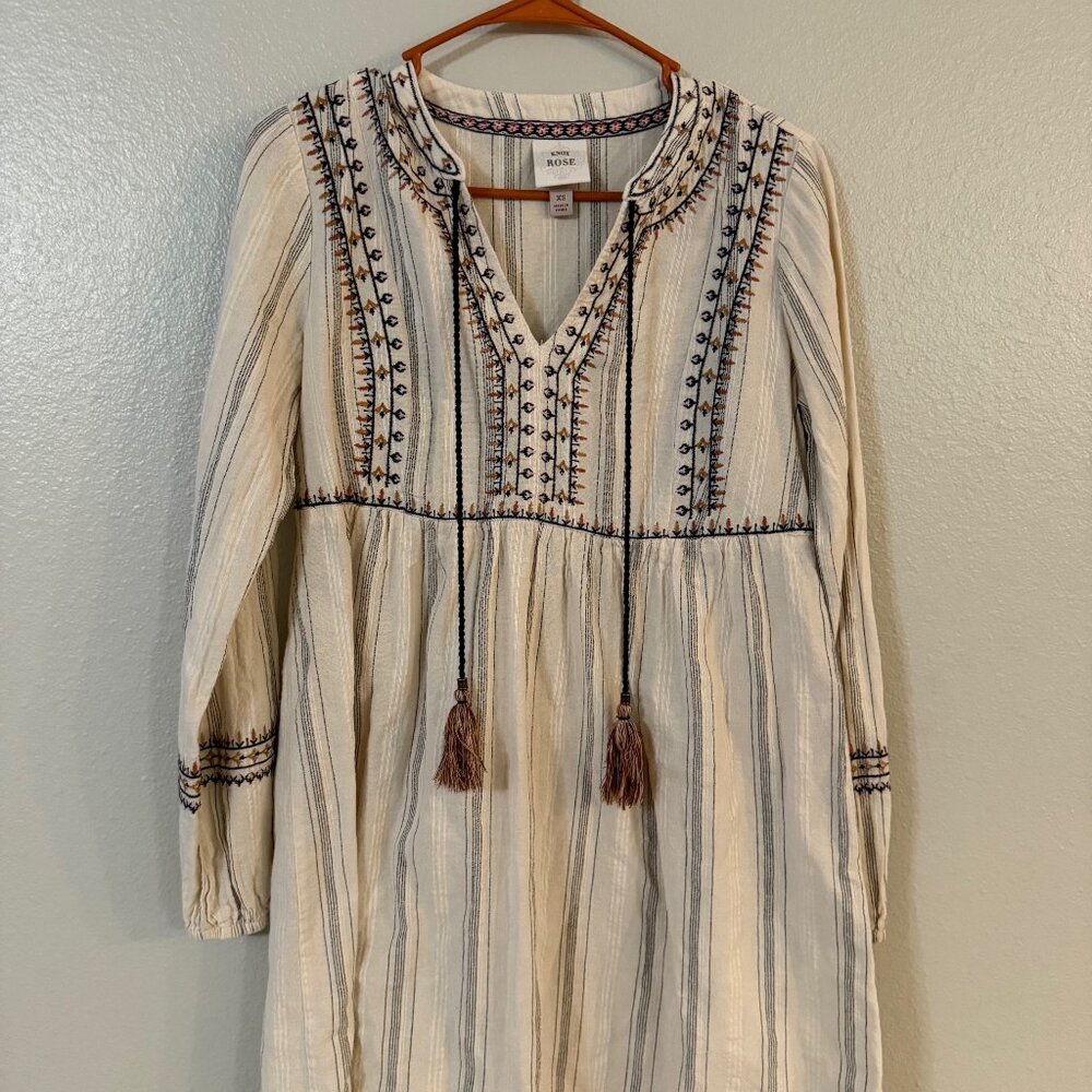 Rose & Knox Dress, White, Boho Style, XS